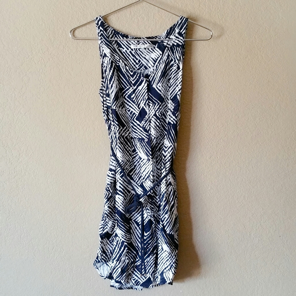 Trina Turk Subrina Navy Blue Rope Belt Dress Sz 4 - Picture 3 of 10